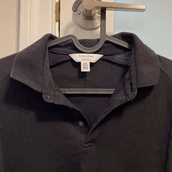 Calvin Klein Mens Black Short Sleeve Polo - Picture 2 of 6